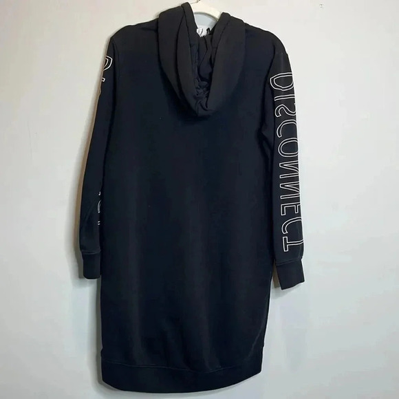 Divided Black Graphic Sweat Shirt Dress - Picture 9 of 9